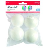 Bile polistiren 6 cm 4buc/set - Accesorii craft Daco