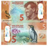 Noua Zeelanda 5 Dolari 2015 P-191a Polimer UNC