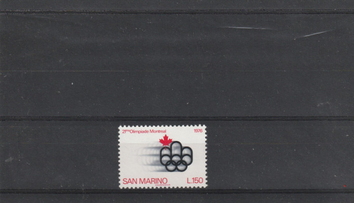 San Marino 1976-J.O.Montreal. ,serie 1 valori,MNH,Mi.1118