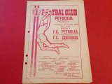 Program meci fotbal PETROLUL PLOIESTI - CORVINUL HUNEDOARA(23.04.1978)