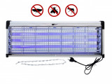 Aparat antiinsecte profesional UV 3x20W, raza 350 mp, antitantari, grilaj metalic, argintiu, ProCart&reg;