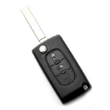 Citroen / Peugeot 307 - Carcasa tip cheie briceag cu 3 butoane, lama VA2-SH3, fara suport baterie CC096, Carguard