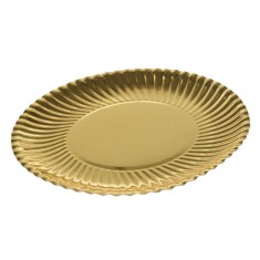Tavite Carton OTI, Diametru 26 cm, 100 Buc/Set, Culoare Aurie, Tavite de Carton pentru Tort, Tavite de Prajituri, Tavite Carton Torturi, Tavite Unica foto
