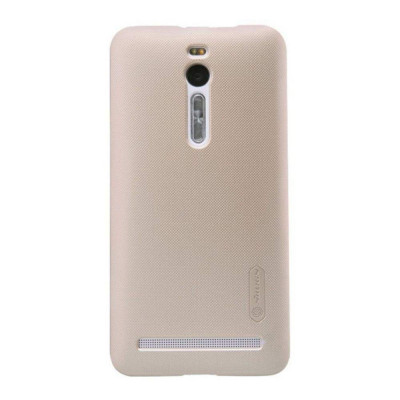 Husa Asus Zenfone 2 Laser ZE500KG Nillkin Frosted Shield Auriu + Folie de protectie foto