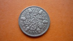 6 PENCE 1935 ARGINT *****
