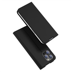 Husa flip motorola edge 40 neo, dux ducis skin pro, smart pro magnet, negru foto
