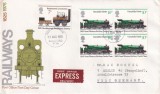 FILATELIE TEMATICA - PLIC ANGLIA / MAREA BRITANIE TEMATICA TRANSPORT TRENURI, Transporturi, Stampilat