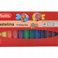 Set Plastilină Herlitz - 12 Culori Vibrante pentru Creativitate Fără Limite
