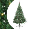 VidaXL Pom de Crăciun artificial pre-iluminat Verde 240 cm PVC 3397045