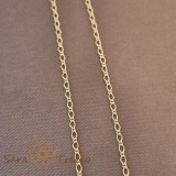 Cumpara ieftin Lantisor unisex placat cu aur 18K, model 1 cu 1, 50 cm