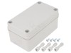 Carcasa Universala FIBOX ABS Gri, IP67, Serie Piccolo, Dimensiuni 80x140x65mm, IK07