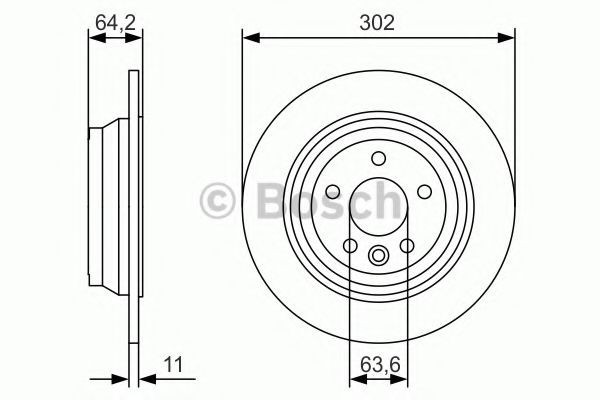 Disc frana LAND ROVER FREELANDER 2 (LF, FA) (2006 - 2014) BOSCH 0 986 479 B19