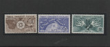 Turcia 1954-NATO,a V-a aniversare,serie 3 valori dantelate,MNH,Mi.1388-1390, Organizatii internationale, Nestampilat