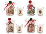 Cumpara ieftin Set 4 candele parfumate Craciun 5.5x5.5x11.5 cm