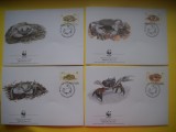 HOPCT PLIC FDC S NR 260 SET 4 FDC FAUNA-COCOS KEELING ISLANDS 2000