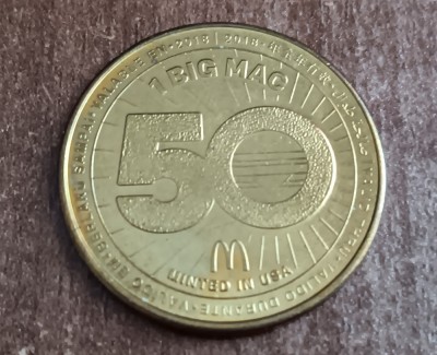 M3C1 103 - Jeton de colectie - bun pentru un BIG MAC - America foto