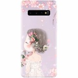 Husa silicon personalizata pentru Samsung Galaxy S10, Girl 001