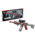 Pistol Jucarie cu Lumini si Sunete Grafit M416, Plastic Netoxic, Copii Peste 3 Ani