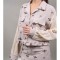 CAMASA CROP CU BUZUNARE APLICATE BRILLARE Bej M-L