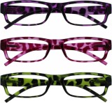 Set de 3 perechi de ochelari de vedere Opulize, multicolor, marimea +1.0