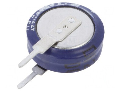 Supercondensator 220mF 5.5V &amp;Oslash;11.5x12.7mm 75&amp;Omega; foto