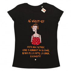 Tricou pentru femei - Obor George Rosu, culoarea negru, marimea M | ROD foto