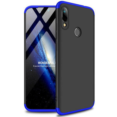 Husa HUAWEI Y6 2019 \ Y6 Pro 2019 - GKK 360 Full Cover (Albastru/Negru) foto