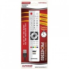 Telecomanda Programabila Micro-USB 4in1 Superior Alba Originala