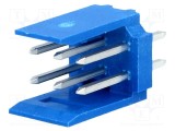Conector cablu-placă soclu tată HE14 2,54mm PIN 6 THT 3A TE Connectivity