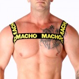 MACHO - DOUBLE YELLOW HARNESS, MACHO UNDERWEAR