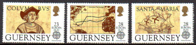Guernsey 1992, EUROPA CEPT, serie neuzată, MNH foto