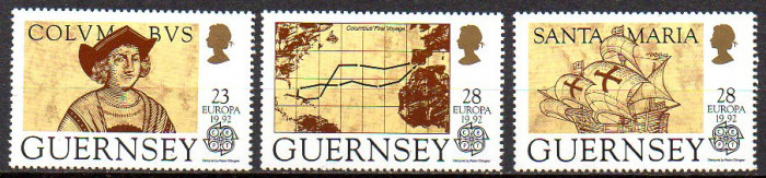 Guernsey 1992, EUROPA CEPT, serie neuzată, MNH