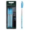 Set Pixuri Ballpen Faber Castell K-One, Scriere Delicată, Albastru, 3 Bucăți
