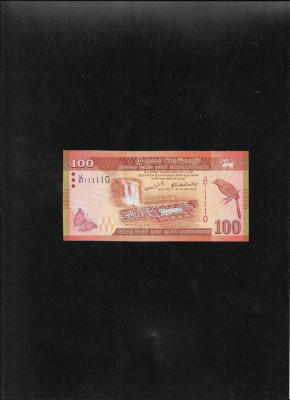 Sri Lanka 100 rupii rupees 2010 seria111110! unc foto