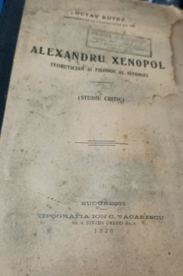 ALEXANDRU XENOPOL OCTAVIAN BOTEZ 1928 foto