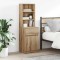 vidaXL Noptiera Artisan Stejar 39x35x125 cm Lemn prelucrat 861318