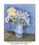 Cumpara ieftin Tablou pictat manual, Aranjament floral, 60x50cm ulei pe panza, reproducere Vincent van Gogh