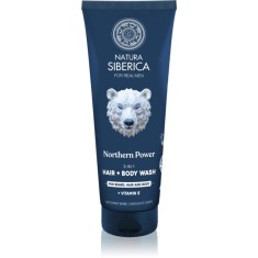 Natura Siberica Arctic Wild Northern Power gel de curățare pentru păr, barbă și corp pentru bărbați 200 ml