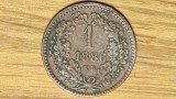 R08 Ungaria habsburgica -moneda raruta- 1 Kreuzer / Krajczar 1886 - I Ferenc J&oacute;zsef, Europa