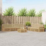 vidaXL Set de canapele de exterior 8 pcs Alb și Bej 79 x 79 x 37 cm 3390153