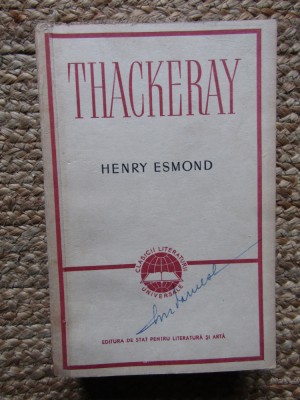 William Makepeace Thackeray - Henry Esmond foto