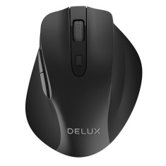 MOUSE DELUX, PC sau NB, wireless, 2.4GHz, optic, 1600 dpi, butoane/scroll 6/1, , negru, &quot;M517GX&quot; (timbru verde 0.18 lei)