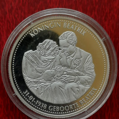 Medalie comemorativa de argint 925 "Geborte Beatrix", Olanda - G 4058
