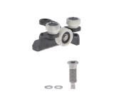 Rola usa culisanta Peugeot Boxer, 06.2014-; Fiat Ducato, 06.2014-; Citroen Jumper, 06.2014-, montare dreapta, suport balama superioara, RapidAuto