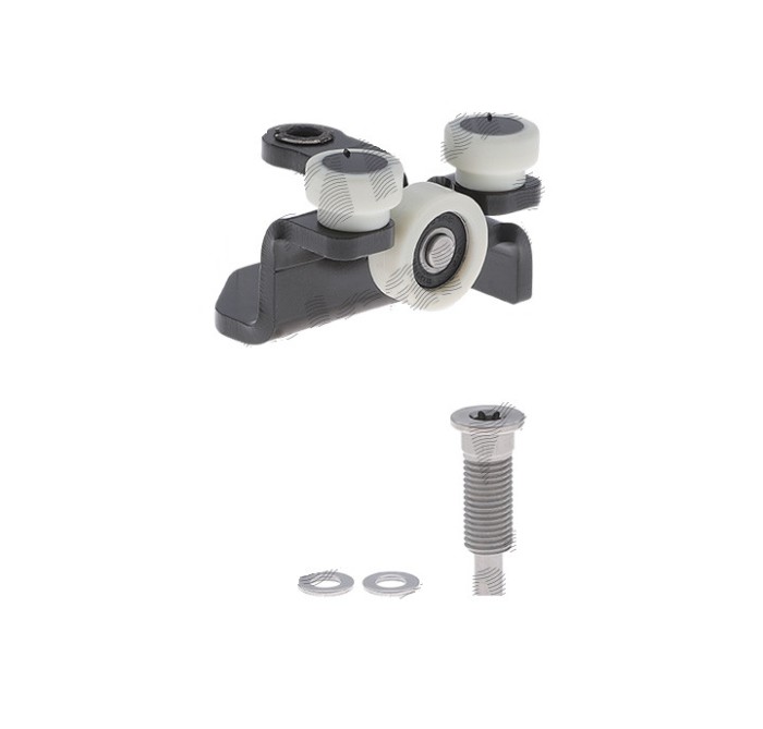 Rola usa culisanta Peugeot Boxer, 06.2014-; Fiat Ducato, 06.2014-; Citroen Jumper, 06.2014-, montare dreapta, suport balama superioara, RapidAuto