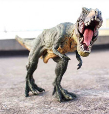 T Rex Verde Dinozaur - Figurina Papo foto