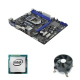 Kit Placa de Baza ASRock H61M-GS, Intel Core i3-2100, Cooler