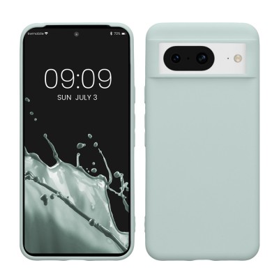 Husa Kwmobile pentru Google Pixel 8, Verde deschis, Silicon, KWM0000208H007C foto