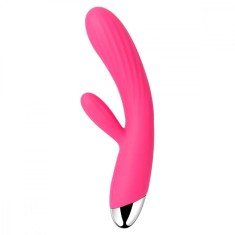 Angel - Vibrator iepuraș, roșu, 19 cm