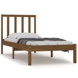 Cumpara ieftin Cadru de pat, maro miere, 100x200 cm, lemn masiv de pin